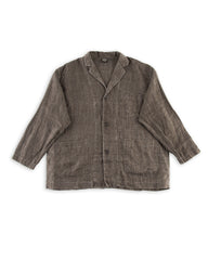 OrSlow Sumi Dyed Linen Simple Work Jacket - Charcoal Gray - Standard & Strange