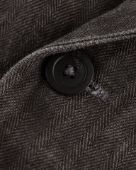 OrSlow Sumi Dyed Linen Simple Work Jacket - Charcoal Gray - Standard & Strange