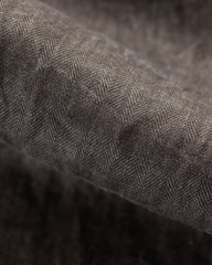 OrSlow Sumi Dyed Linen Simple Work Jacket - Charcoal Gray - Standard & Strange