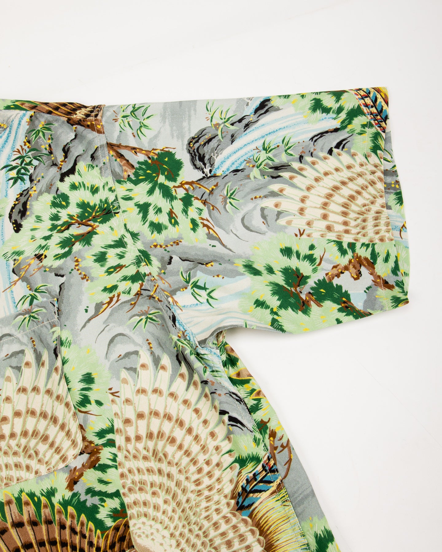 OrSlow Peacock Garden Hawaiian Shirt - Green - Standard & Strange