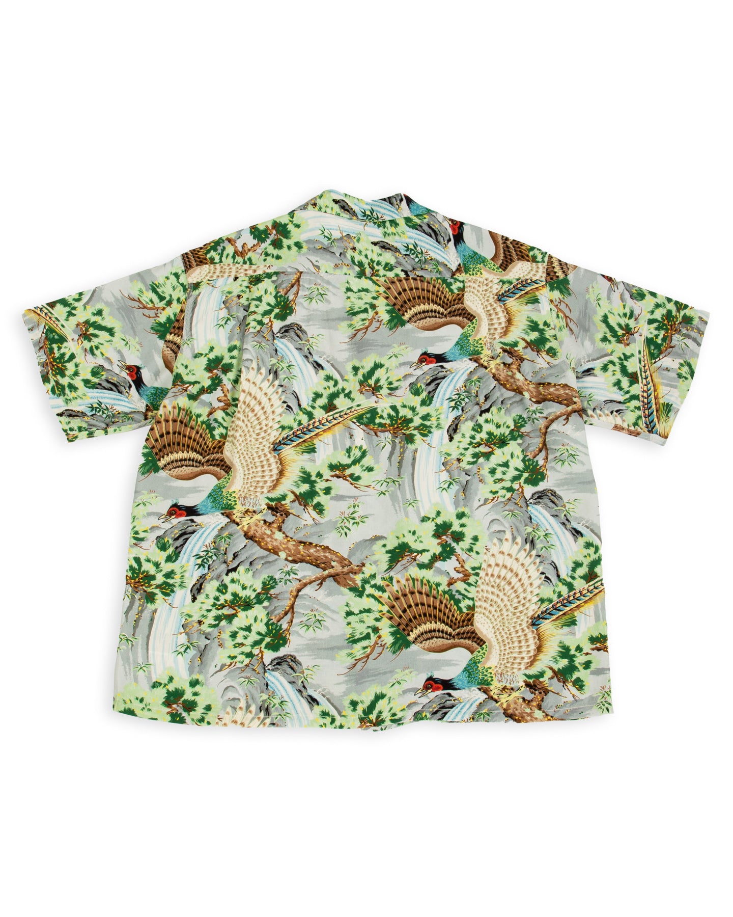 OrSlow Peacock Garden Hawaiian Shirt - Green - Standard & Strange