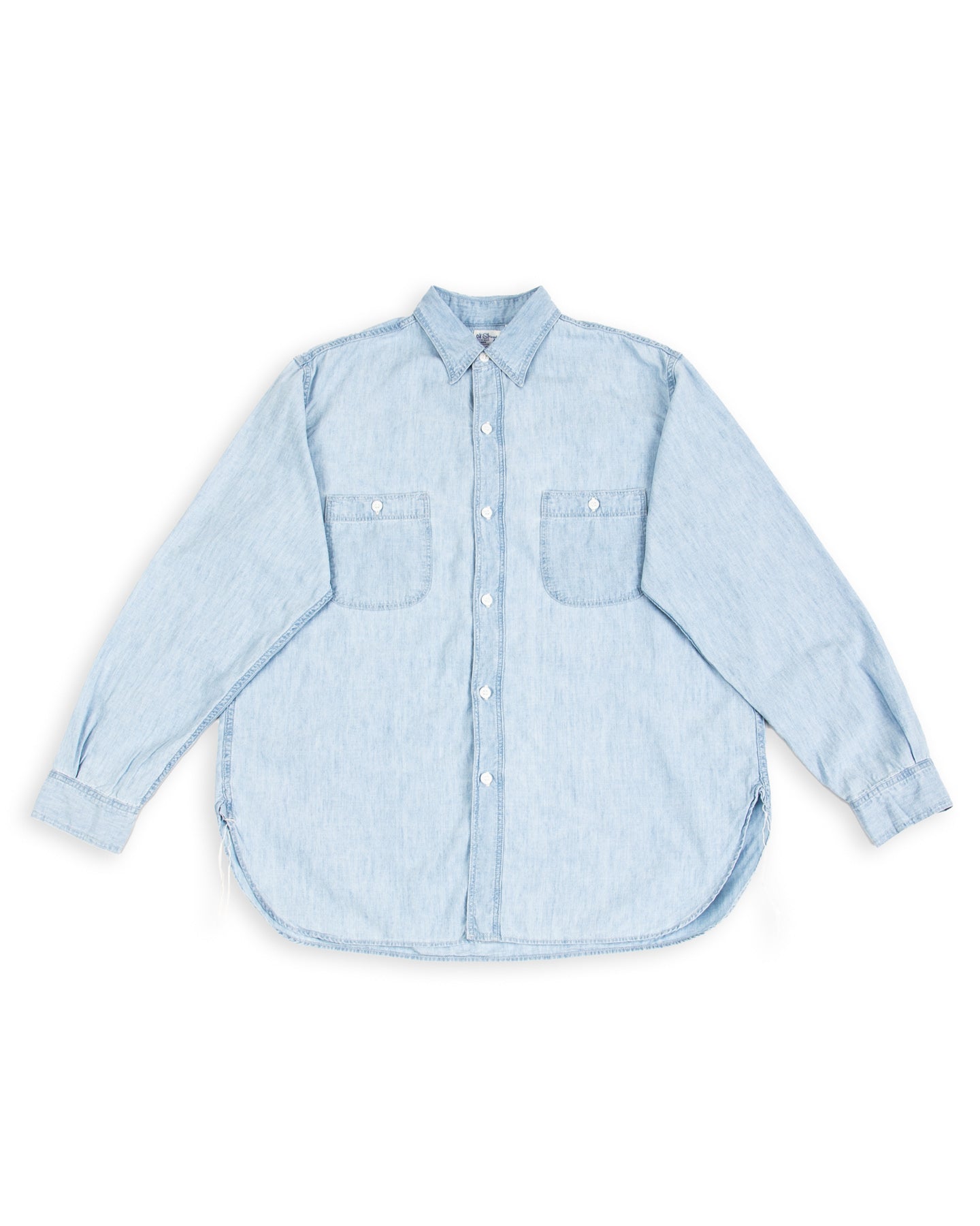 OrSlow Relax Fit Chambray Work Shirt - Bleached - Standard & Strange
