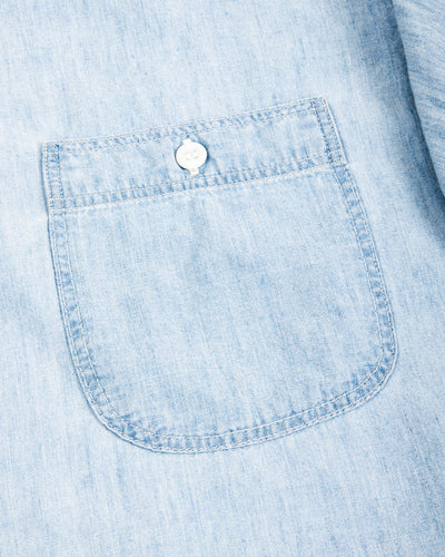 OrSlow Relax Fit Chambray Work Shirt - Bleached - Standard & Strange