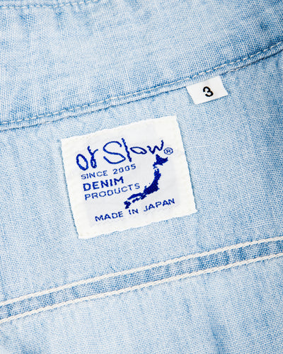 OrSlow Relax Fit Chambray Work Shirt - Bleached - Standard & Strange