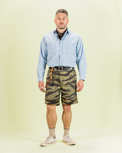 OrSlow Relax Fit Chambray Work Shirt - Bleached - Standard & Strange