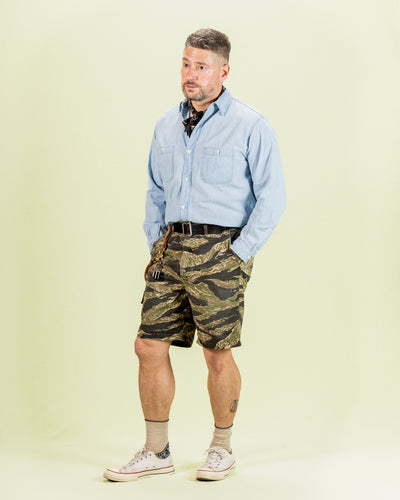 OrSlow Relax Fit Chambray Work Shirt - Bleached - Standard & Strange