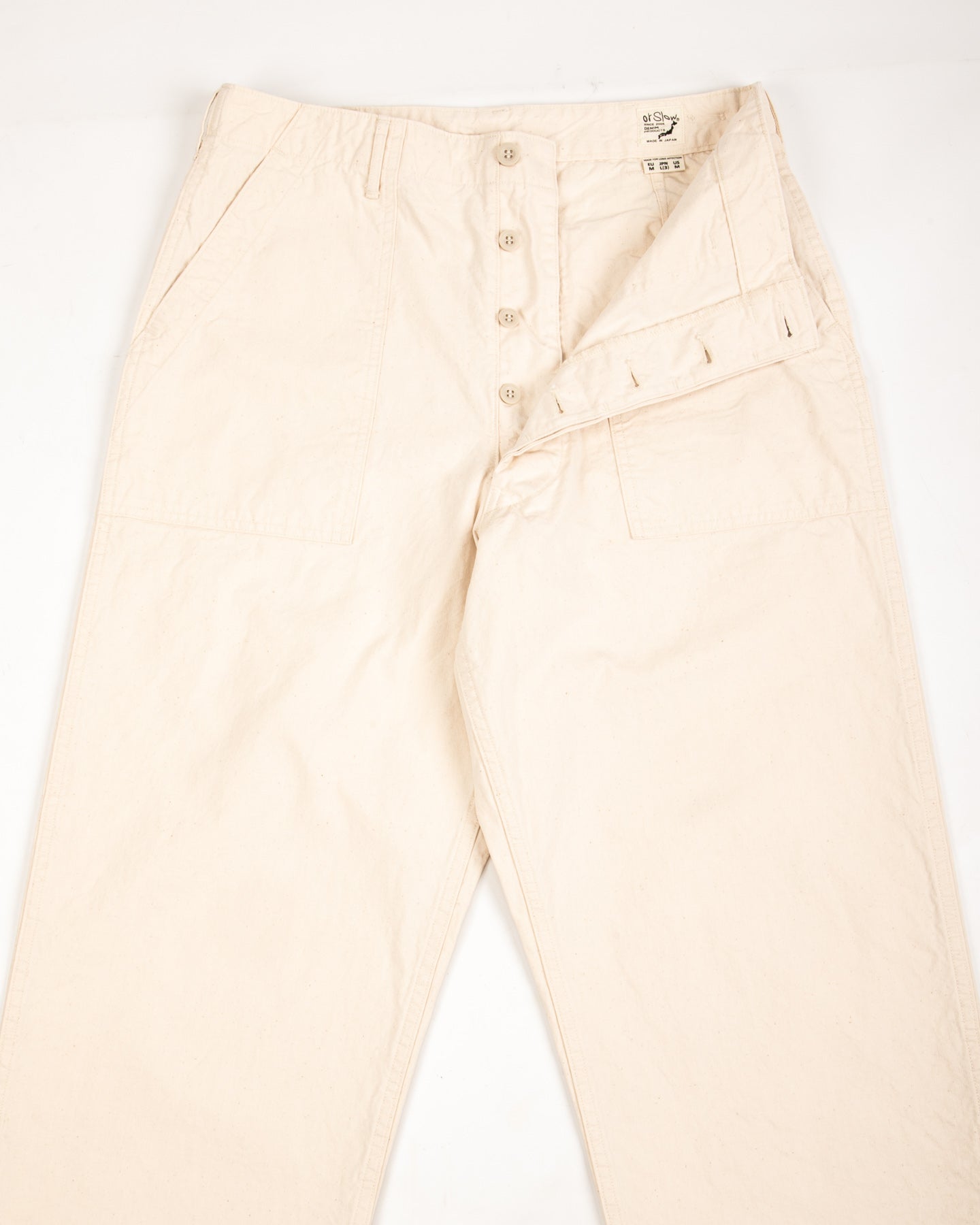 OrSlow Summer Fatigue Pants (Unisex) - Ecru - Standard & Strange