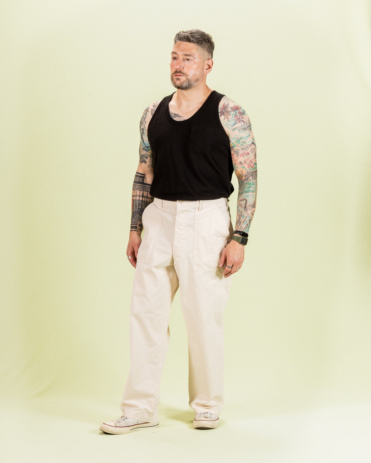 OrSlow Summer Fatigue Pants (Unisex) - Ecru - Standard & Strange