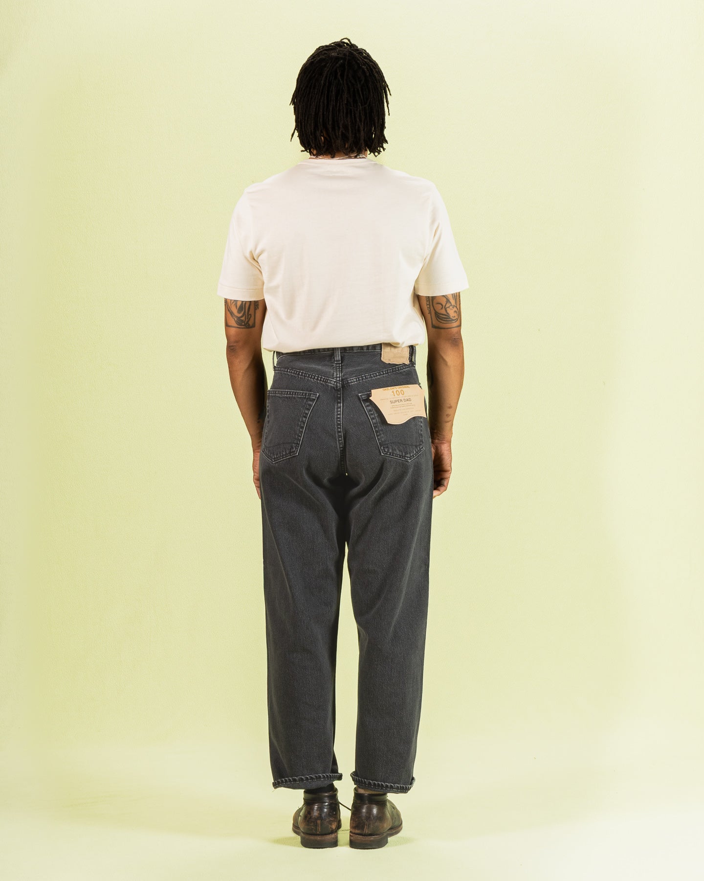 OrSlow Super Dad's Fit Denim Pants (Unisex) - Black Denim Stone - Standard & Strange