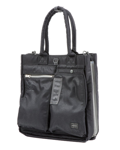 PORTER - Yoshida & Co Flying Ace 2Way Tote Bag - Black - Standard & Strange