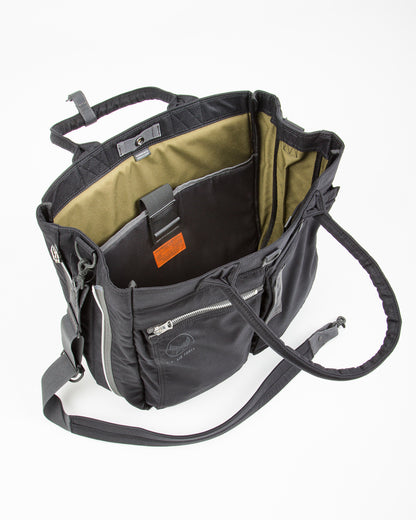 PORTER - Yoshida & Co Flying Ace 2Way Tote Bag - Black - Standard & Strange