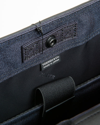 PORTER - Yoshida & Co Fork 2Way Tote Bag (L) - Navy - Standard & Strange