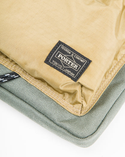 PORTER - Yoshida & Co Hype Document Case - Stone Gray x Sand - Standard & Strange
