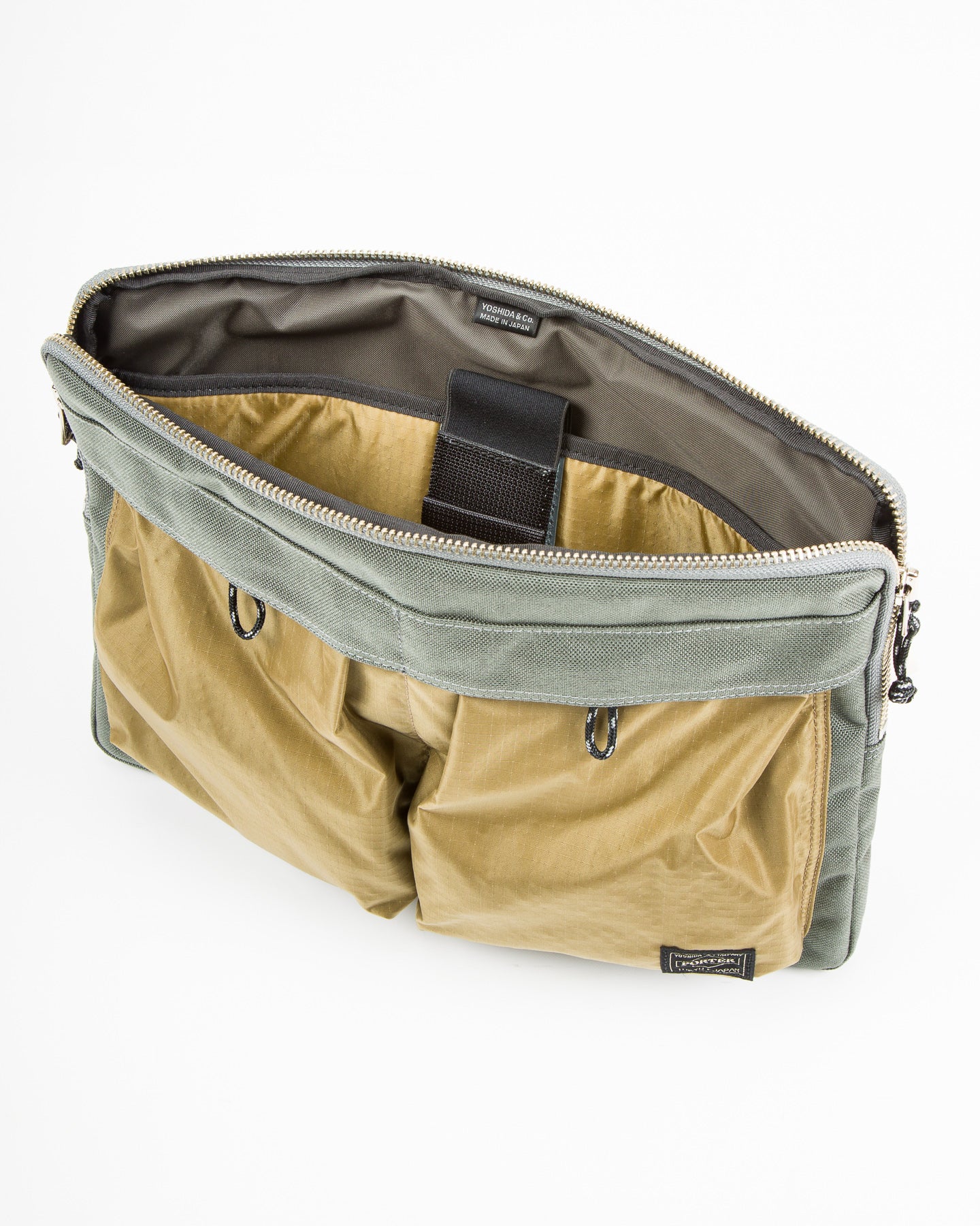 PORTER - Yoshida & Co Hype Document Case - Stone Gray x Sand - Standard & Strange