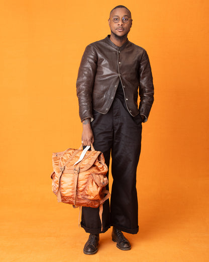 PORTER - Yoshida & Co Luggage Label OldNew Rucksack - Kakishibu - Standard & Strange