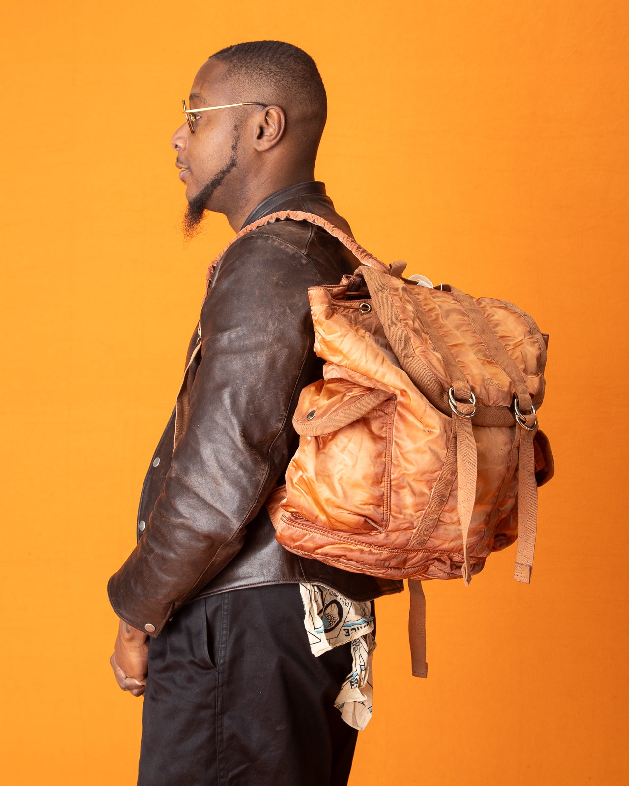 PORTER - Yoshida & Co Luggage Label OldNew Rucksack - Kakishibu - Standard & Strange