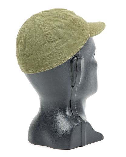 Papa Nui Tail End Charlie Cap - Olive Drab HBT - Standard & Strange