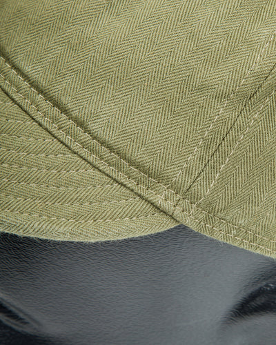 Papa Nui Tail End Charlie Cap - Olive Drab HBT - Standard & Strange