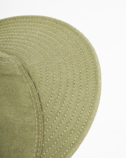 Papa Nui Tail End Charlie Cap - Olive Drab HBT - Standard & Strange