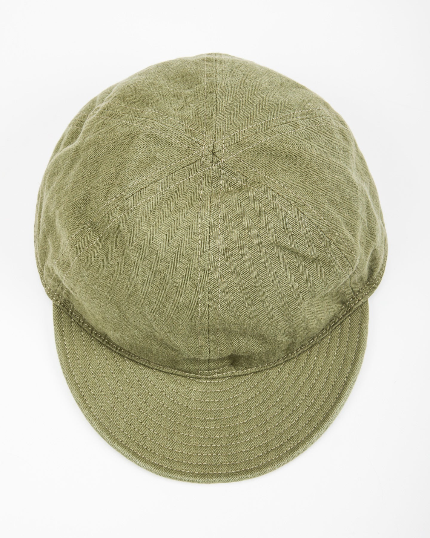 Papa Nui Tail End Charlie Cap - Olive Drab HBT - Standard & Strange