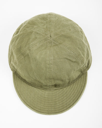Papa Nui Tail End Charlie Cap - Olive Drab HBT - Standard & Strange