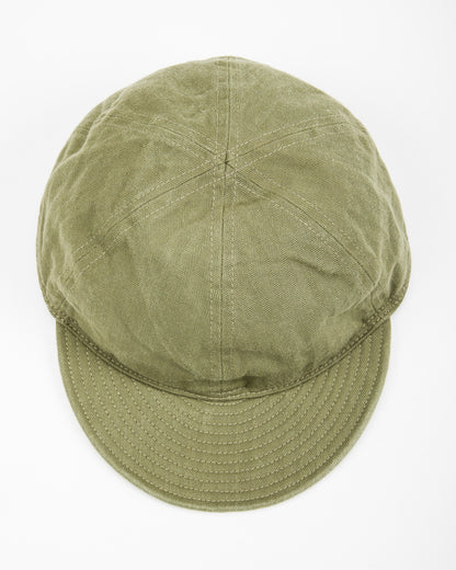 Papa Nui Tail End Charlie Cap - Olive Drab HBT - Standard & Strange