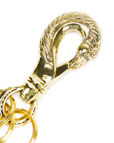 Peanuts & Co Horse Key Hook - Brass - Large - Standard & Strange
