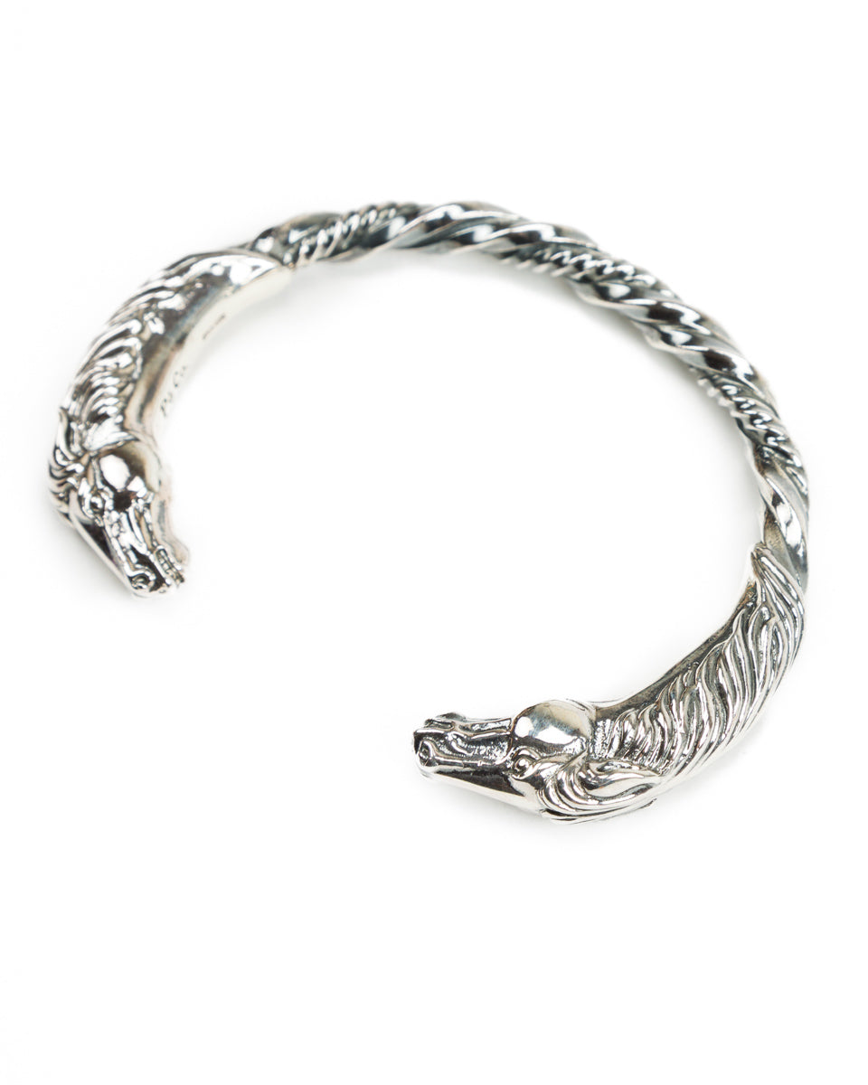 Peanuts & Co Horse Twist Bangle - Silver - Standard & Strange