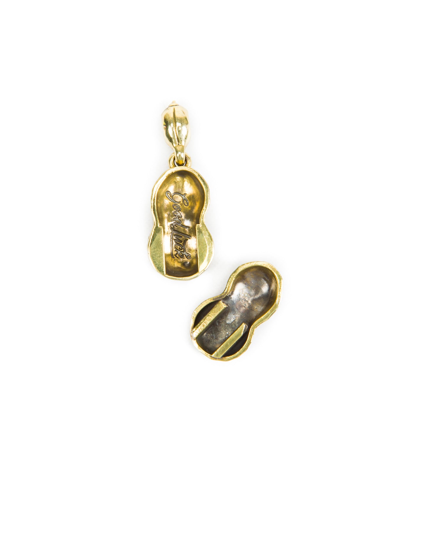 TATTOO PEANUTS MEDIUM　SLIDE　SILVERxK10 Large Tattoo Peanuts (Slide Type) - Brass x Silver – Standard