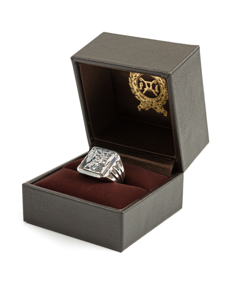 Peanuts & Co Pharaoh's Horse Ring - Square - Silver - Standard & Strange