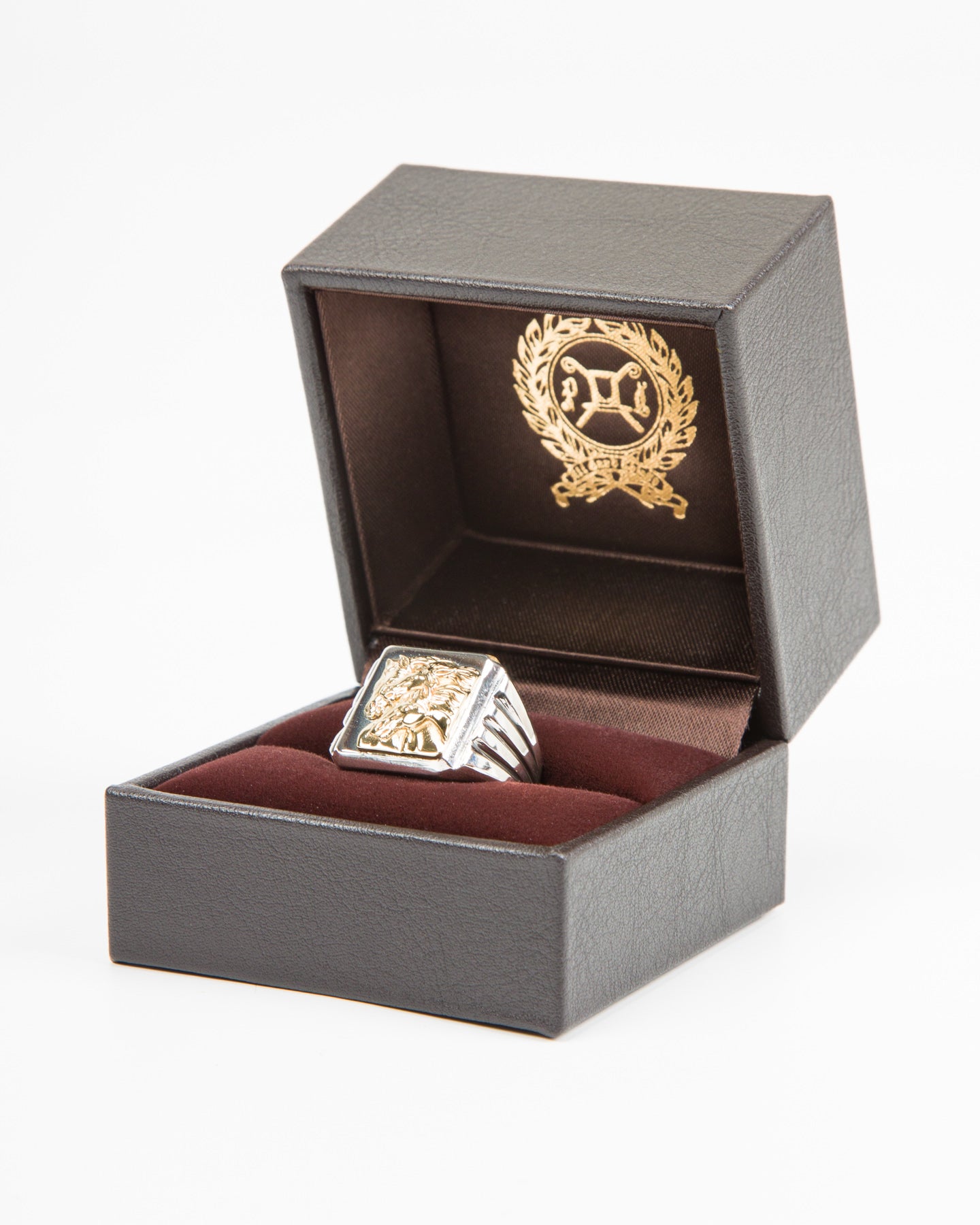 Peanuts & Co Pharaoh's Horse Ring - Square - Silver x 10K Gold