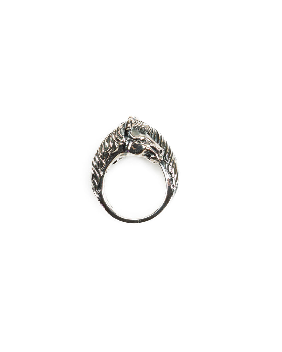 Peanuts & Co Two Face Horse Ring - Silver - Standard & Strange