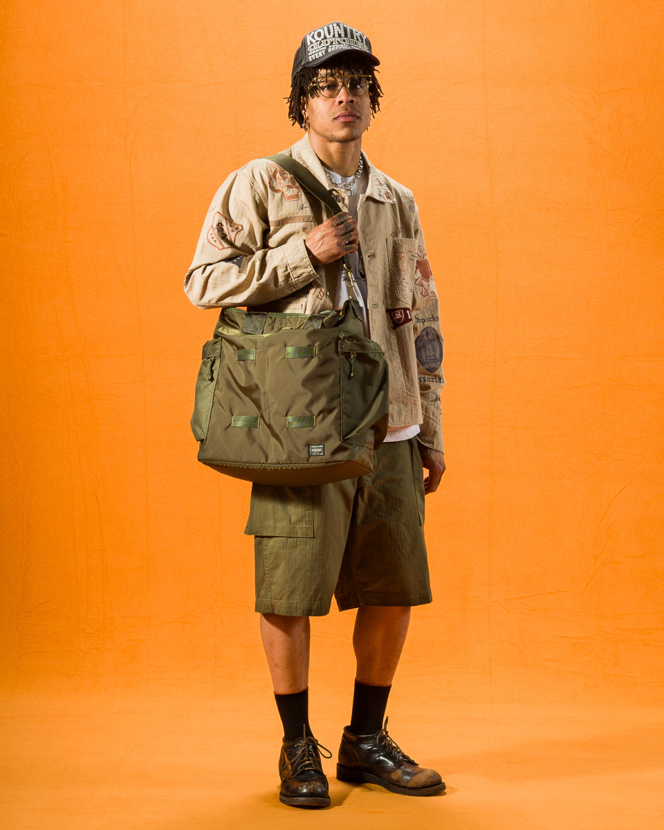 PORTER - Yoshida & Co Force 2Way Tote Bag - Olive Drab - Standard & Strange