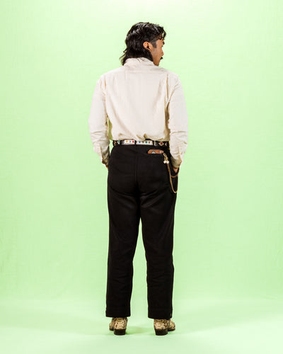 Prequel Classic Stripe Shirt - Beige Jacquard - Standard & Strange