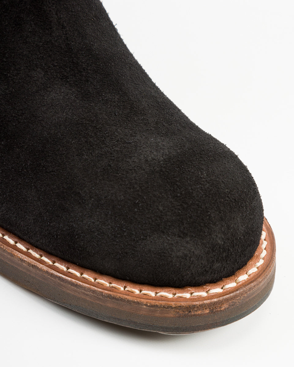 Rolling Dub Trio Casper Side Zip Boot - Black Oiled Suede