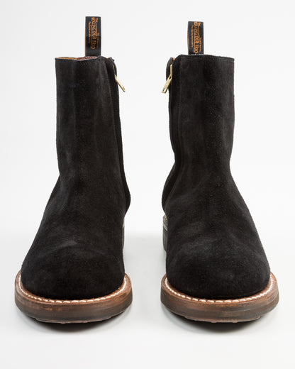 Rolling Dub Trio Casper Side Zip Boot - Black Oiled Suede - Standard & Strange