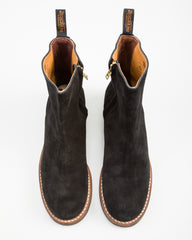 Rolling Dub Trio Casper Side Zip Boot - Black Oiled Suede - Standard & Strange