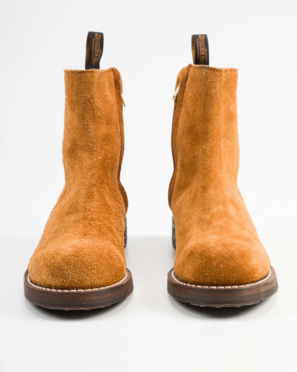 Rolling Dub Trio Casper Side Zip Boot - Tobacco Oiled Suede