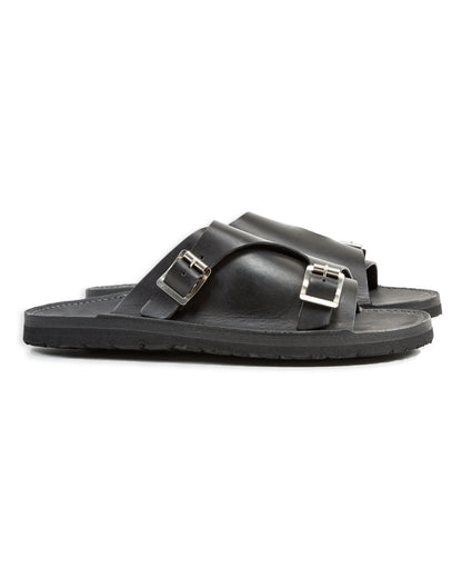 Tokyo Sandal Double Monk Sandal - Black - Standard & Strange