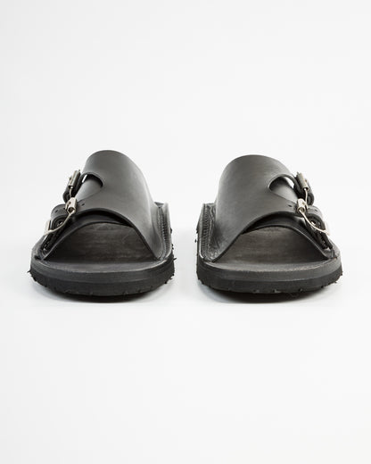 Tokyo Sandal Double Monk Sandal - Black - Standard & Strange
