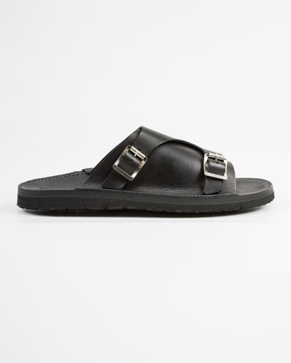 Tokyo Sandal Double Monk Sandal - Black - Standard & Strange