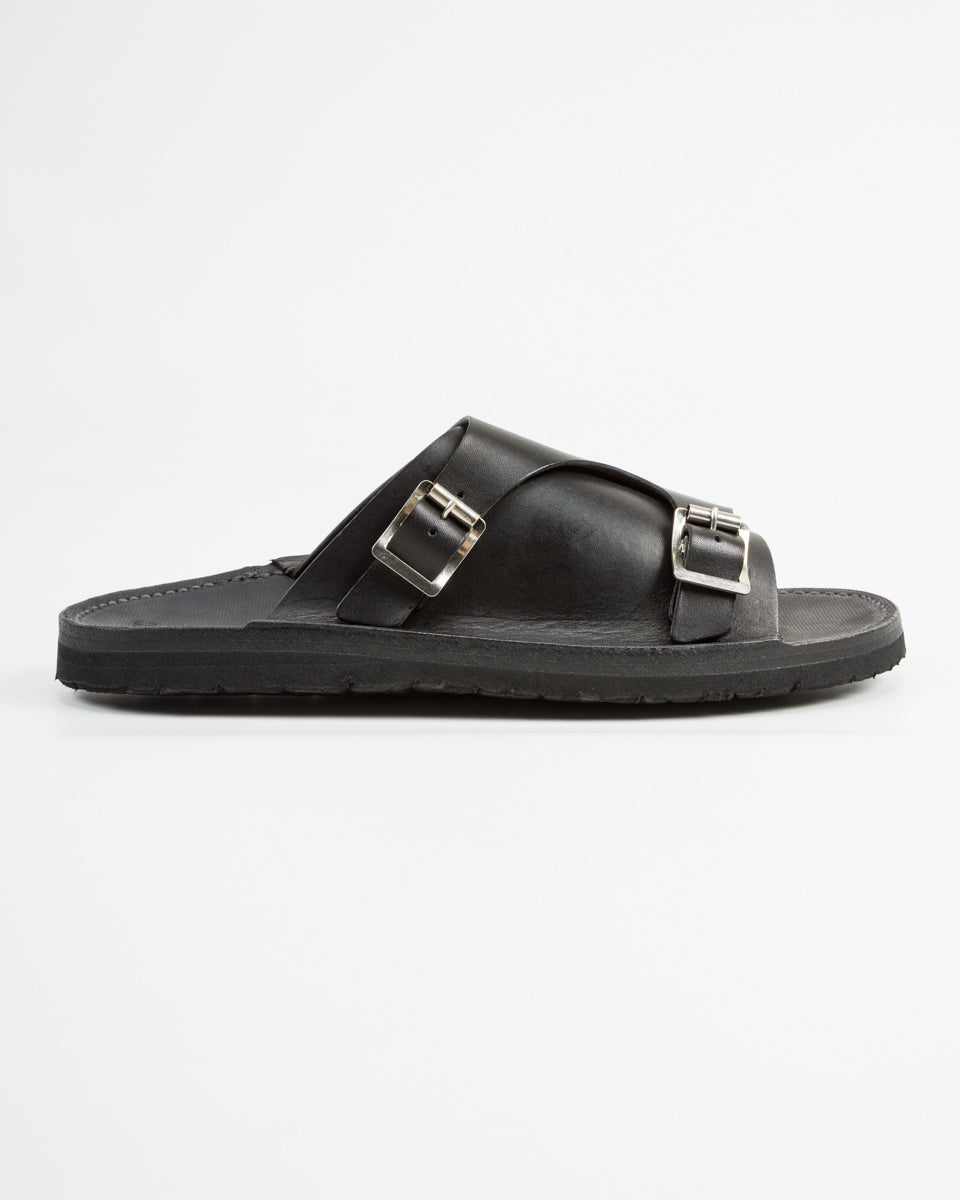 Tokyo Sandal Double Monk Sandal - Black - Standard & Strange