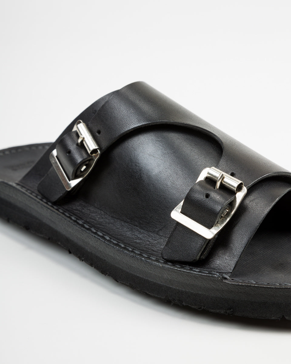 Tokyo Sandal Double Monk Sandal - Black - Standard & Strange
