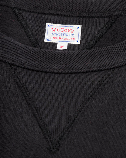 The Real McCoy's 10 oz Loopwheel Crewneck Sweatshirt - Black - Standard & Strange