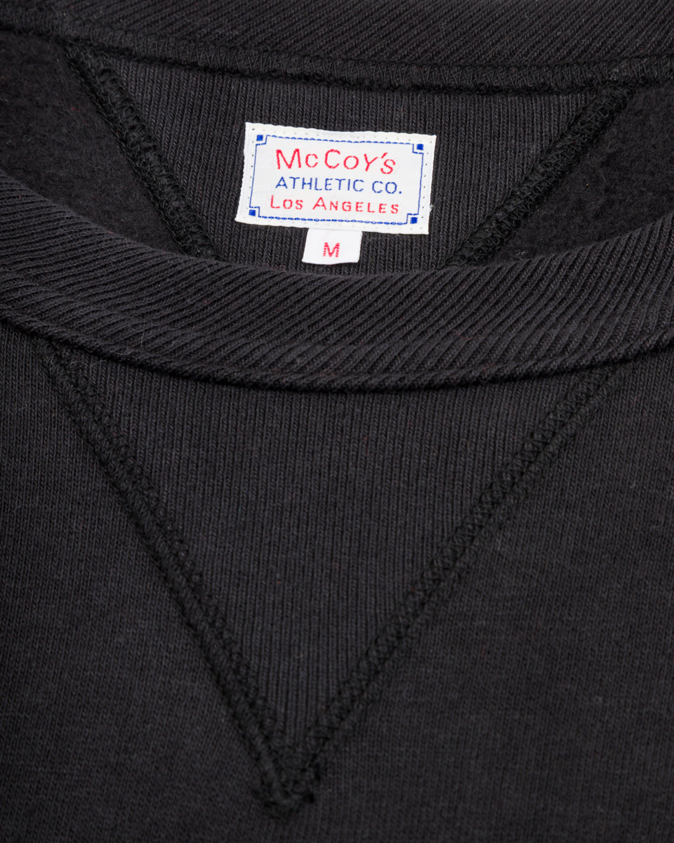 The Real McCoy's 10 oz Loopwheel Crewneck Sweatshirt - Black - Standard & Strange
