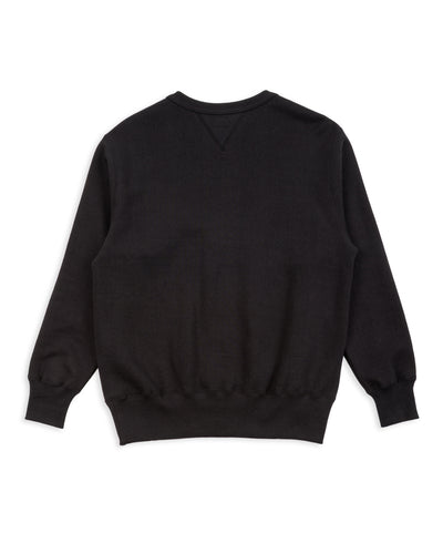 The Real McCoy's 10 oz Loopwheel Crewneck Sweatshirt - Black - Standard & Strange