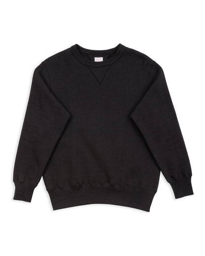 The Real McCoy's 10 oz Loopwheel Crewneck Sweatshirt - Black - Standard & Strange