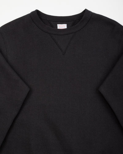 The Real McCoy's 10 oz Loopwheel Crewneck Sweatshirt - Black - Standard & Strange