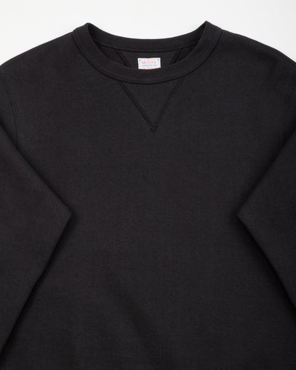 The Real McCoy's 10 oz Loopwheel Crewneck Sweatshirt - Black - Standard & Strange