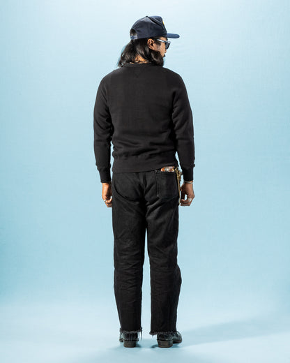 The Real McCoy's 10 oz Loopwheel Crewneck Sweatshirt - Black - Standard & Strange